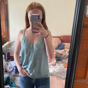 Victoria's Secret Lace Top, Teal, Size Medium